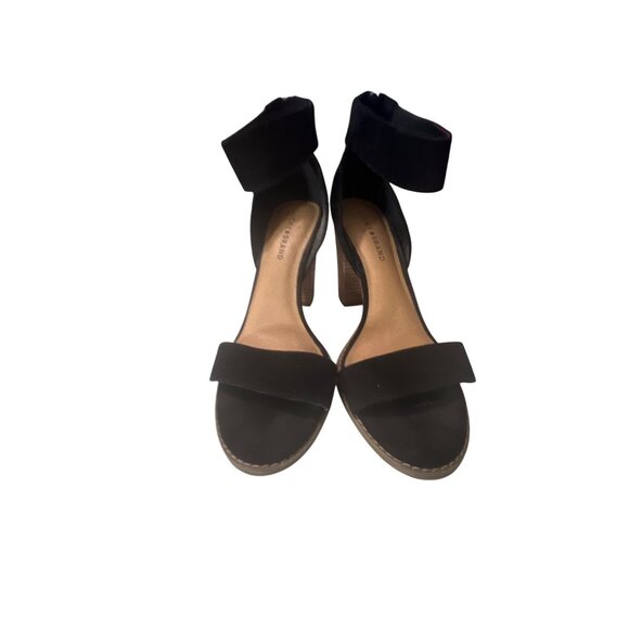 Lucky Brand Womens Black Ankle Strap Block‎ Heel Sandals Size 11 - Picture 2 of 7